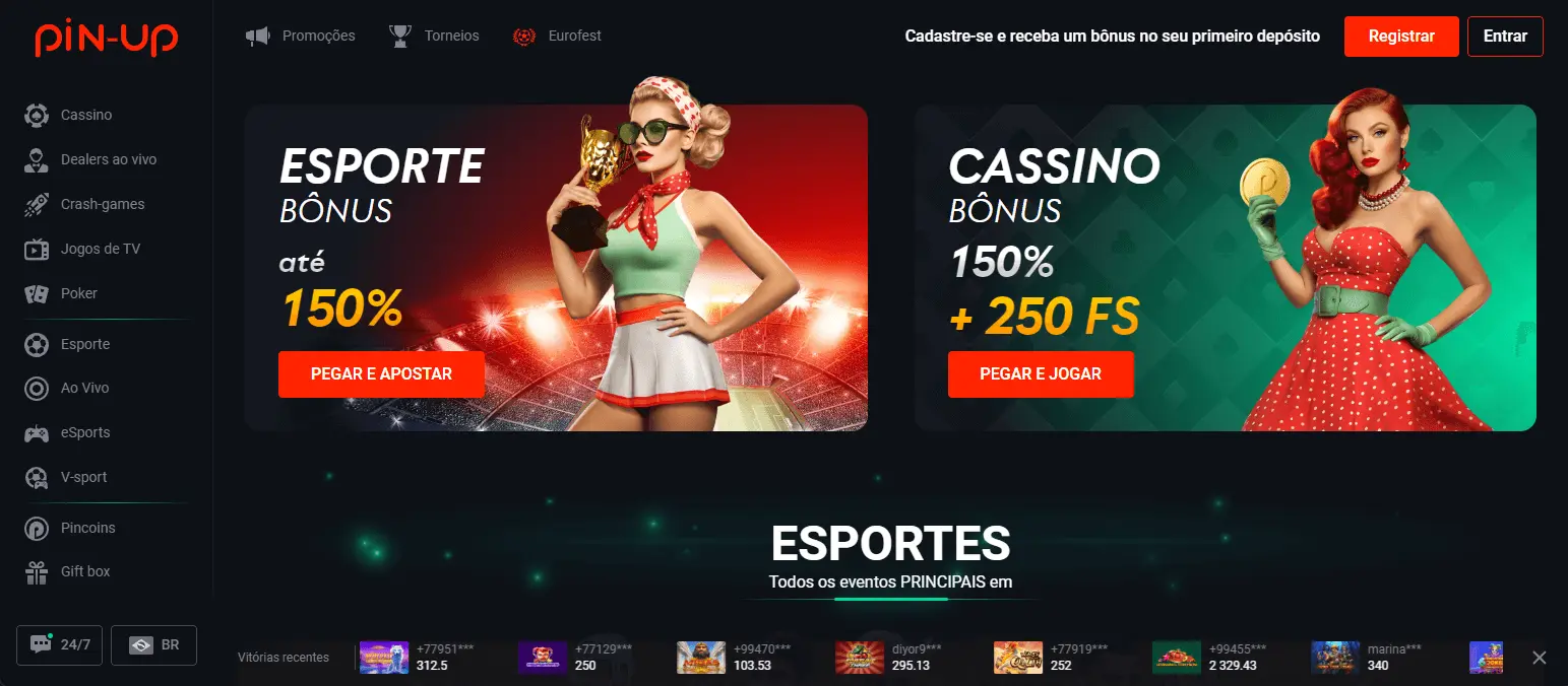 Site Oficial do Pin-Up Casino