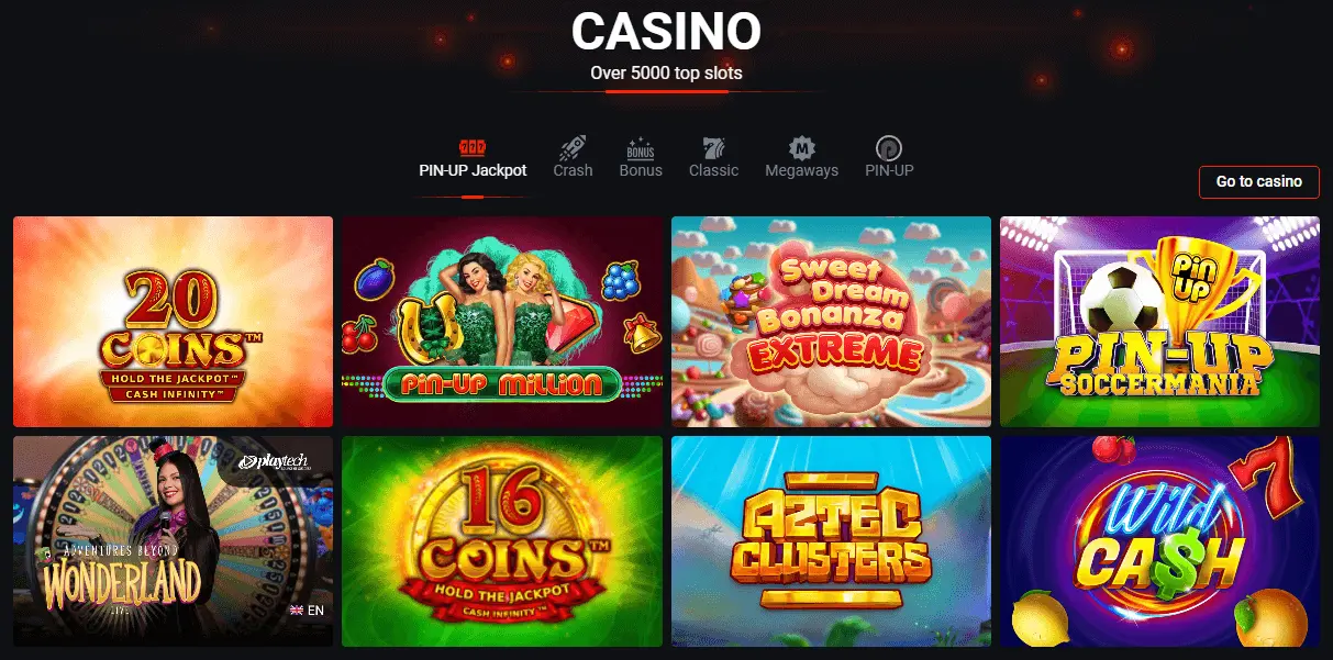 Pin-Up Casino Slot Machines