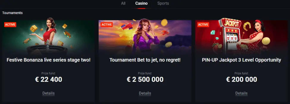 Pin-Up Casino Tournaments