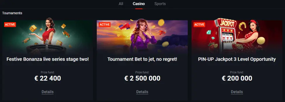 Pin-Up Casino Tournaments